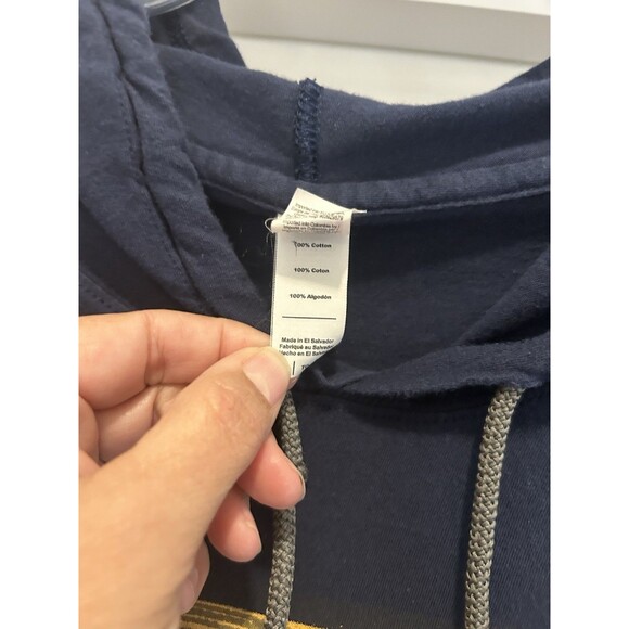 Pacific Mens Grand Canyon Navy Blue Long Sleeve Pullover T-shirt Hoodie Size XL - Picture 2 of 5